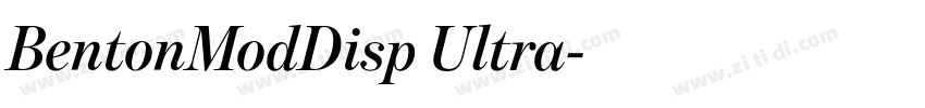 BentonModDisp Ultra字体转换 BentonModDisp Ultra字体转换